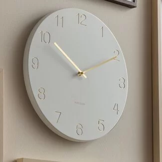 Karlsson Wandklok Charm Engraved Numbers wit Ø 35 cm