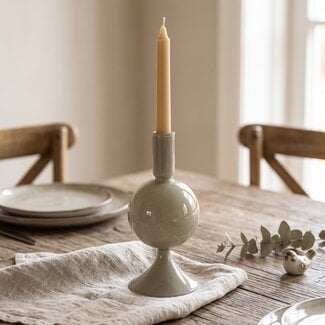 Present Time Kandelaar Sparkle Ball vergrijsd groen