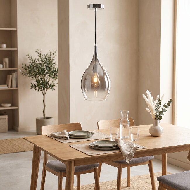 Leitmotiv Hanglamp Drup medium chrome