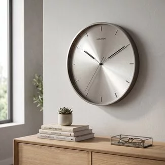 Karlsson Wandklok Finesse Nikkel Ø40 cm
