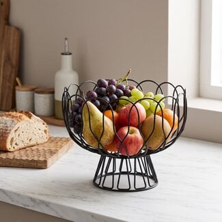Present Time Fruitschaal Wired zwart