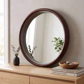 Light en Living Spiegel 55x10x55 cm DENAHI hout  roodbruin