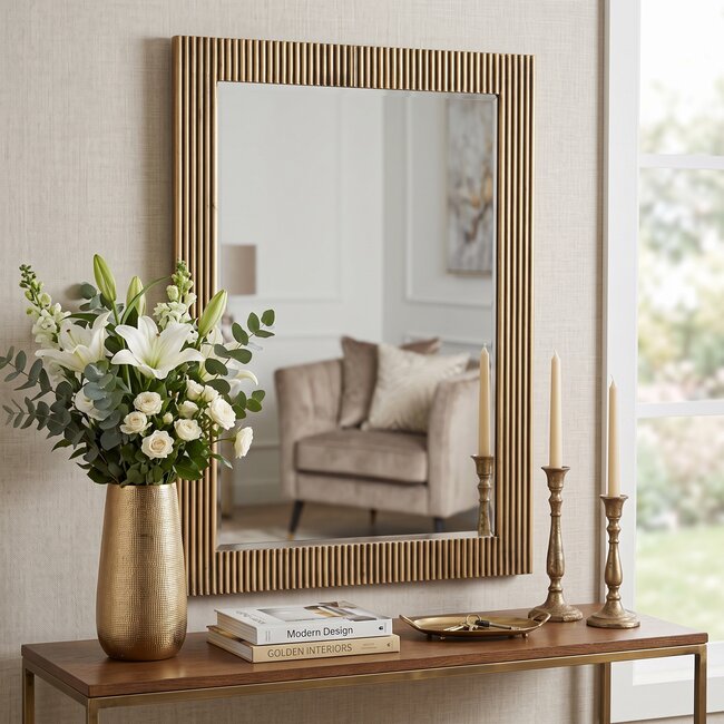 Richmond Interiors  Spiegel Ironville rechthoekig goud
