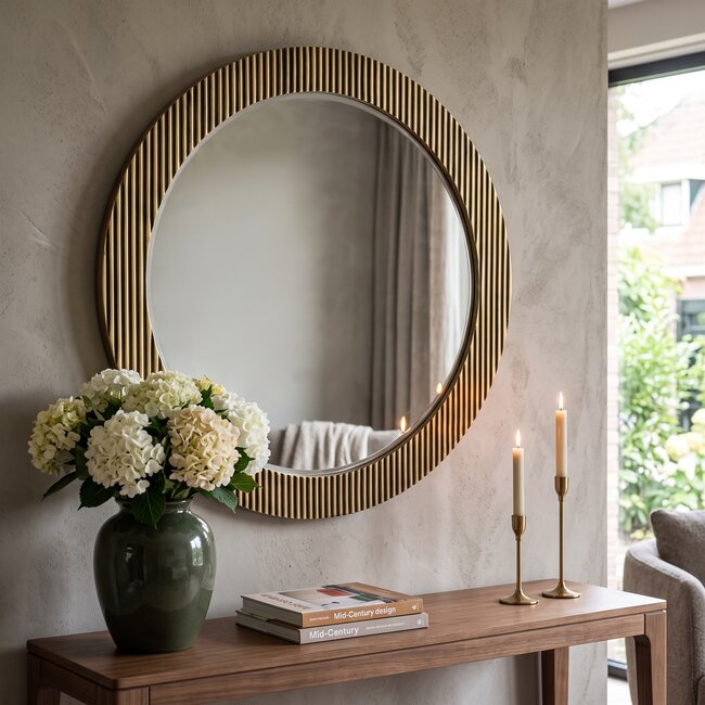 Richmond Interiors  Spiegel Ironville 86Ø goud