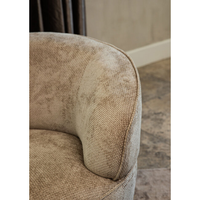 PTMD Draaibare Fauteuil Filou Beige Eden