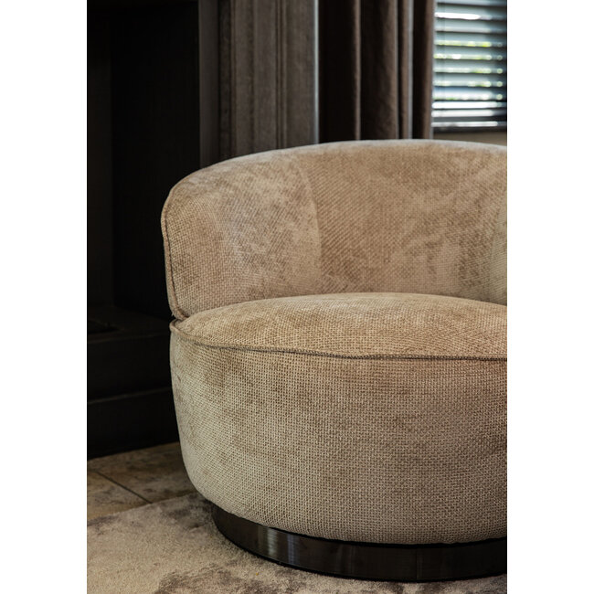 PTMD Draaibare Fauteuil Filou Beige Eden