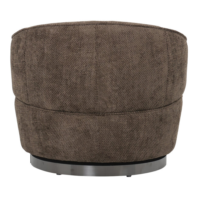 PTMD Draaibare Fauteuil Filou Donkerbruin Eden