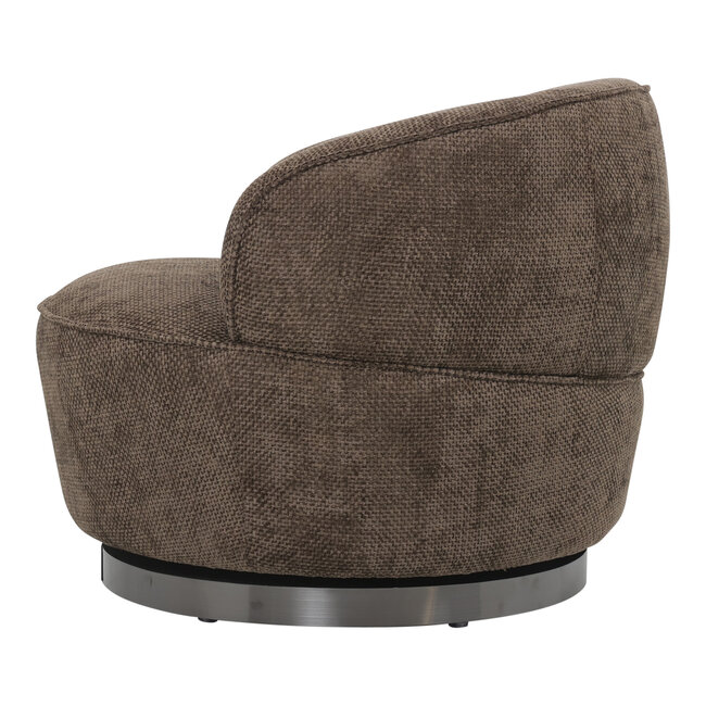 PTMD Draaibare Fauteuil Filou Donkerbruin Eden