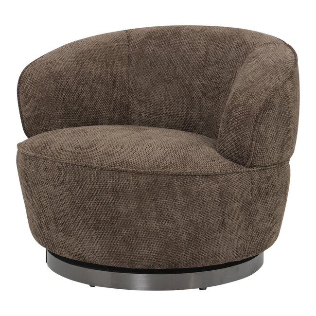 PTMD Draaibare Fauteuil Filou Donkerbruin Eden