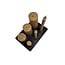 Mansion Atmosphere Oplaadbare LED-kaars 7,5 x 10 cm - Beige champagne