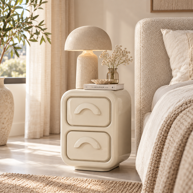 By Boo Nachtkastje / ladekastje Gubby klein - beige