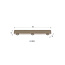 WoonStijl Plafondlamp Bar 3-lichts / Beige