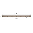 WoonStijl Plafondlamp Bar 7-lichts Beige