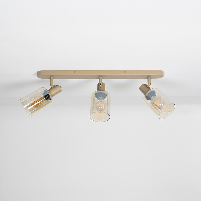 WoonStijl Plafondlamp Sepiora 3-lichts Beige