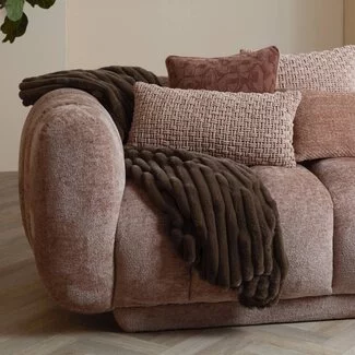 Light en Living Kussen 43x43 cm HATO terra