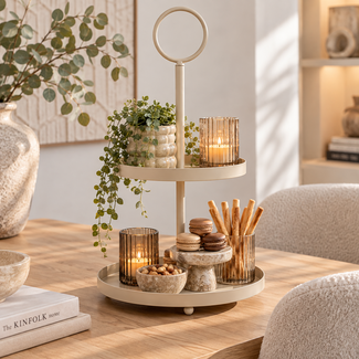 Countryfield Etagere Lukas met oog beige S