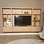 WoonMax Blackburn Mwand tv meubel Blond oak - Showroommodel compleet