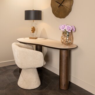 Richmond Interiors  Eetkamerstoel Madeline mocca chunky draaibaar