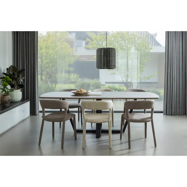 Woood Noble eetkamerstoel taupe