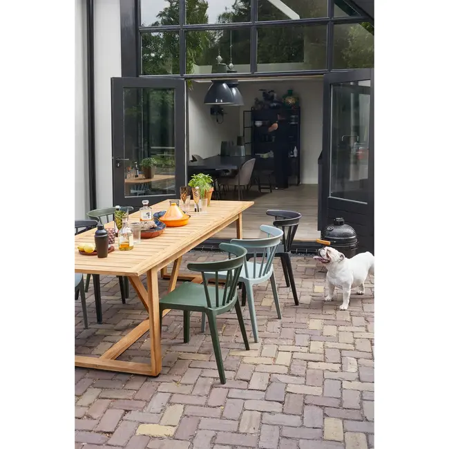 Woood Bliss Spijlenstoel Kunststof Jadegroen