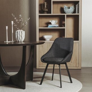 Tower Living Borgo Stoel - Bjorn 19 anthracite (draaibaar)