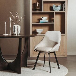 Tower Living Borgo Stoel - Bjorn 24 beige (draaibaar)