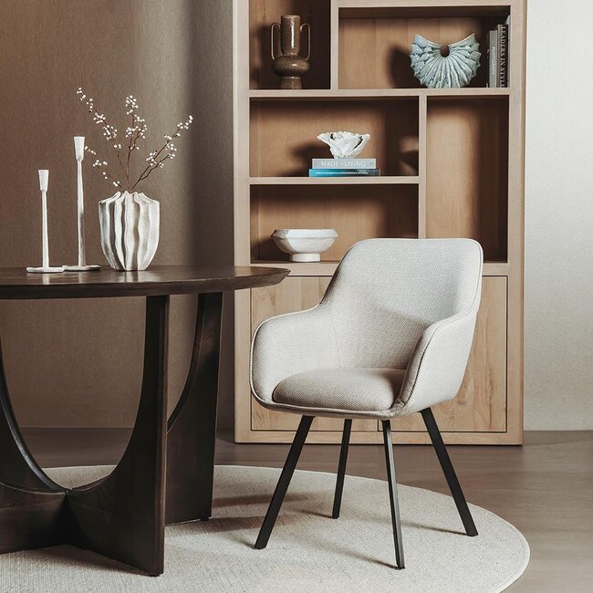 Tower Living Borgo Armstoel - Bjorn 24 beige (draaibaar)