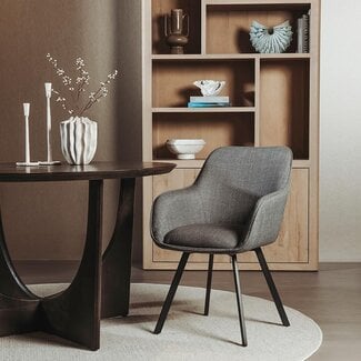 Tower Living Borgo Armstoel - Bjorn 34 beige-grey (draaibaar)