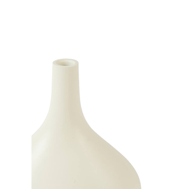Light en Living Vaas deco 24,5x16,5x30,5 cm LINETA wit