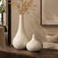 Light en Living Vaas deco 24,5x16,5x55 cm LINETA wit