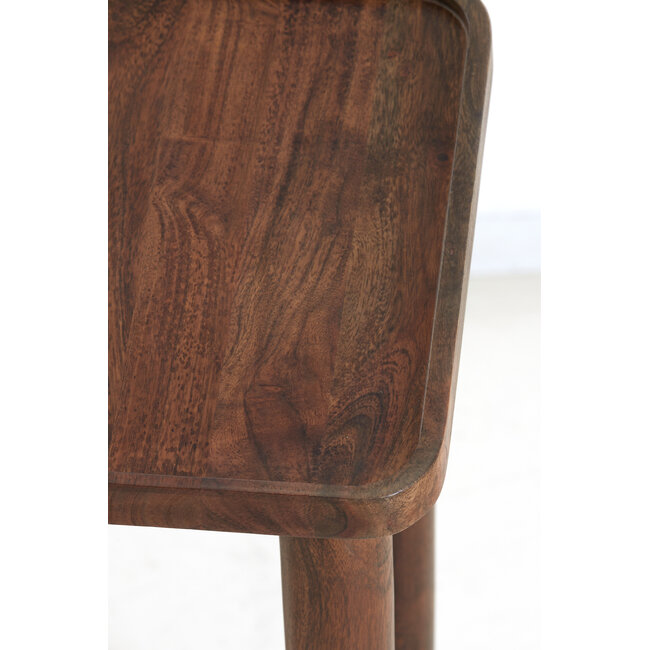 Light en Living Zuil 32x32x80 cm QIANO acacia hout bruin