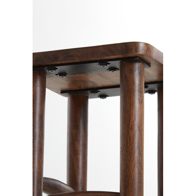 Light en Living Zuil 32x32x80 cm QIANO acacia hout bruin