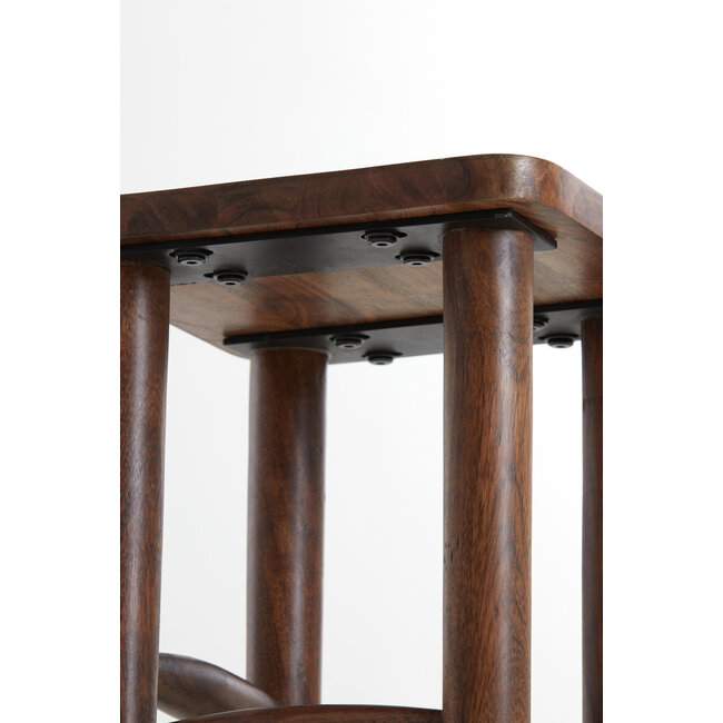 Light en Living Zuil 42x42x100 cm QIANO acacia hout bruin