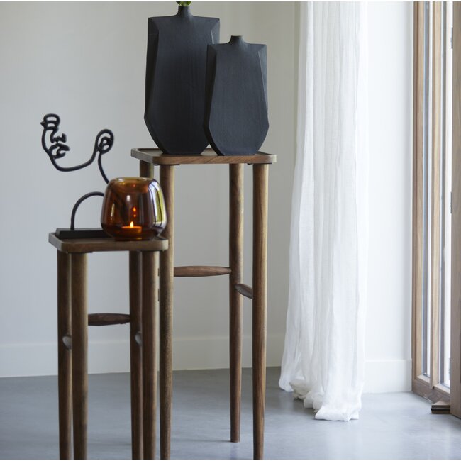 Light en Living Zuil 42x42x100 cm QIANO acacia hout bruin