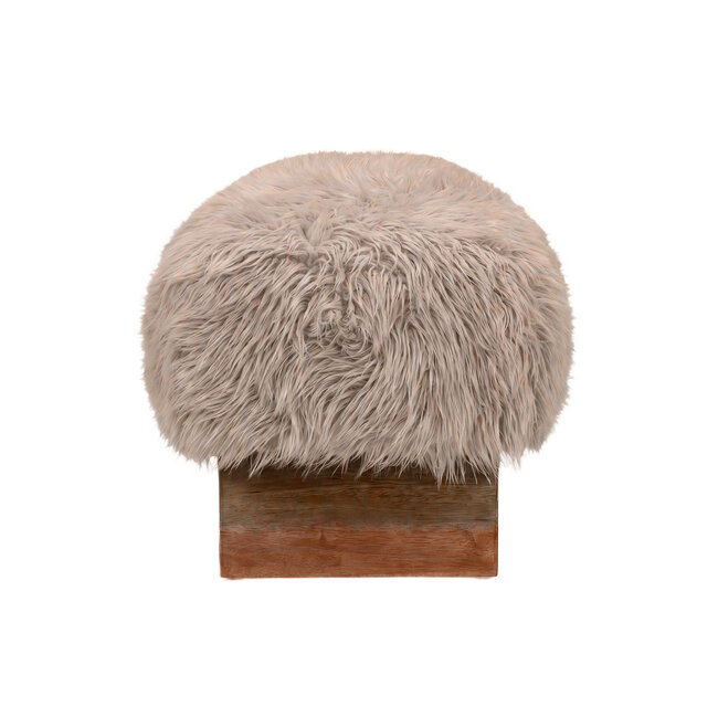 PTMD Bankje Hair bruin 90 cm