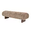 PTMD Bankje Hair bruin - 141 cm