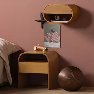 Woood Momo Nachtkastje/Bijzettafel Hout Bruin [fsc]