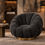 PTMD PTMD Fauteuil Daisy Euphoria Antraciet - Draaibare Luxe Stoel