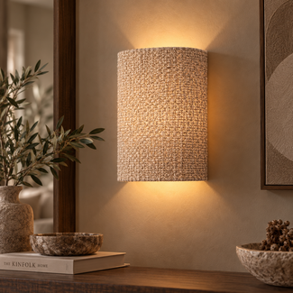 PTMD Wandlamp Devi Taupe rechhoekig hoog