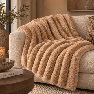 PTMD Plaid Hadi Beige Geribbeld