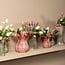 PTMD Vaas Annmarie Light Pink ceramic flower shape tubes L