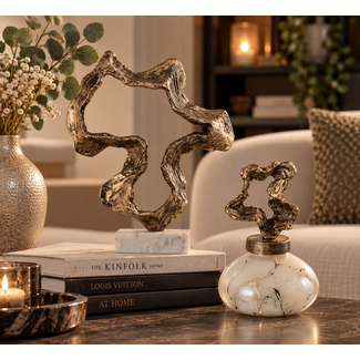 PTMD Ornament Maryan Parelvormig met aluminium deksel S