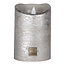 PTMD LED licht kaars metallic taupe met beweegbare vlam XS