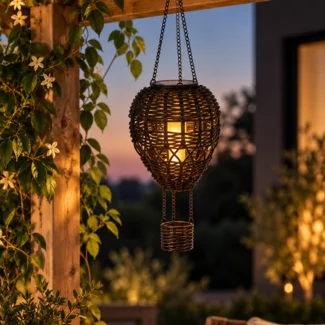 Countryfield Hanger hete luchtballon Solar LED zwart