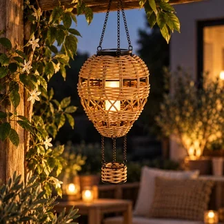 Countryfield Hanger hete luchtballon Solar LED bruin (1 stuks)