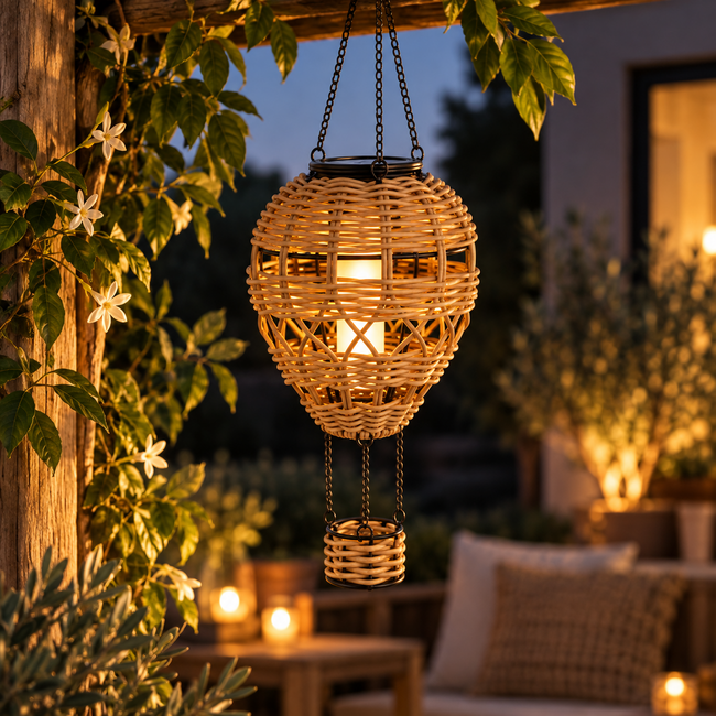 Countryfield Hanger hete luchtballon Solar LED bruin (1 stuks)