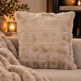 Countryfield Kussen Imitatiebont Cosy Eloise beige
