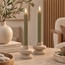 Countryfield LED Licht Dinerkaars Lyon rustiek beige - set van 2