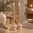Countryfield LED Licht Dinerkaars Lyon rustiek goud - set van 2