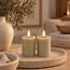 Countryfield Stompkaars Lyon Led Ø 5 cm beige set van 2